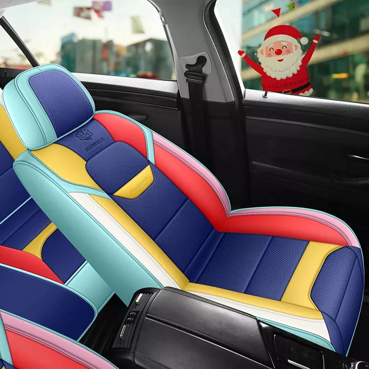 two-tone PU leather universal car seat cover design