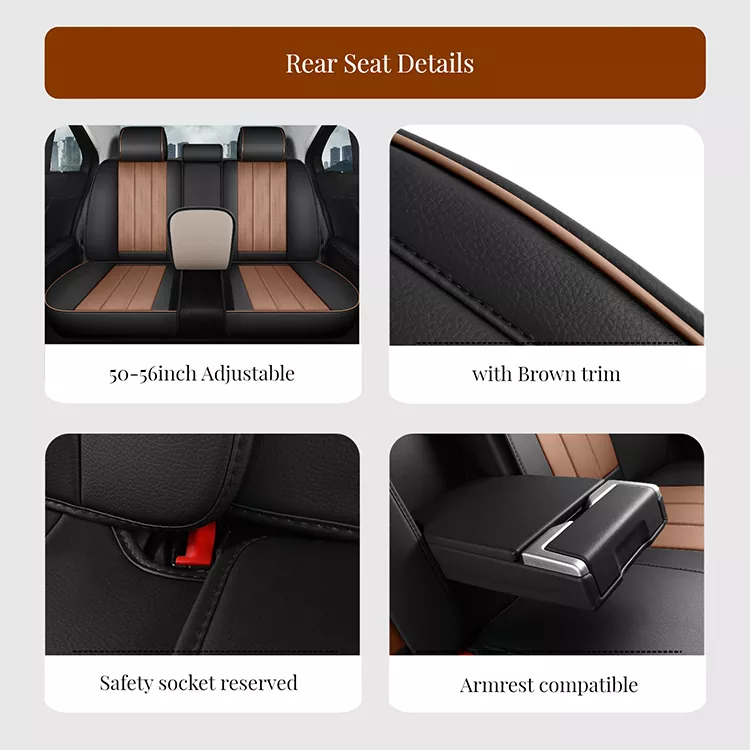 Universal Leather Car Seat Covers rear seat