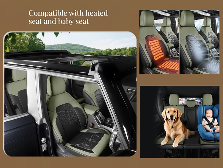 Customized Fit Ford Bronco Seat Cover 4 Door